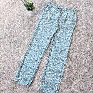 Silky Boden Straight Leg Tree Pattern Pants